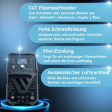 STAHLWERK Plasmaschneider CUT 80 P Digital – 80 A, 400 V, bis 25 mm Baustahl, mit Zubehör
