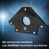 STAHLWERK Magnet-Schweißwinkel 34 kg / 75 lbs daN, 45° / 90° / 135°, 2er-Set