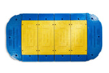 OXFORD Grabenbrücke LowPro® 15/05 Road Plate gelb-blau 1500x500 mm 44 t für sichere Grabenüberquerung