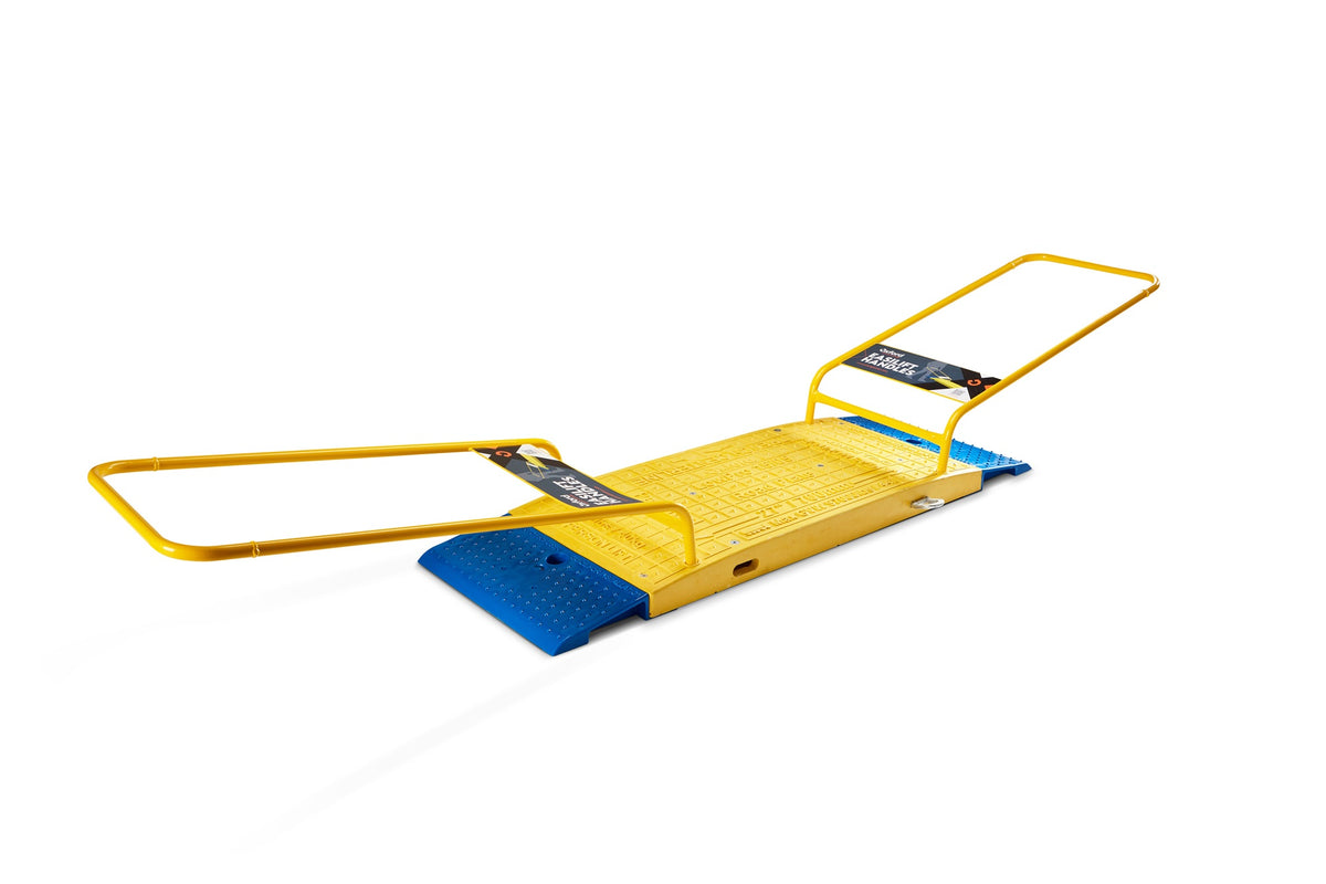 OXFORD Grabenbrücke LowPro® 15/05 Road Plate gelb-blau 1500x500 mm 44 t für sichere Grabenüberquerung
