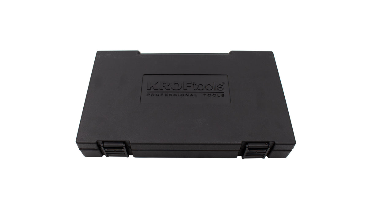 KROFtools Gelenk-Ratschen-Ringmaulschlüssel Set mit austauschbaren Steckringen 1130 K-1130