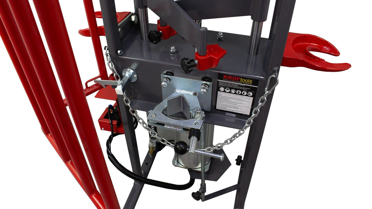 KROFtools Hydraulischer Federkompressor - Pneumatischer Federspanner für Stoßdämpfer und Fahrwerksfedern 1000kg - Modell 1950