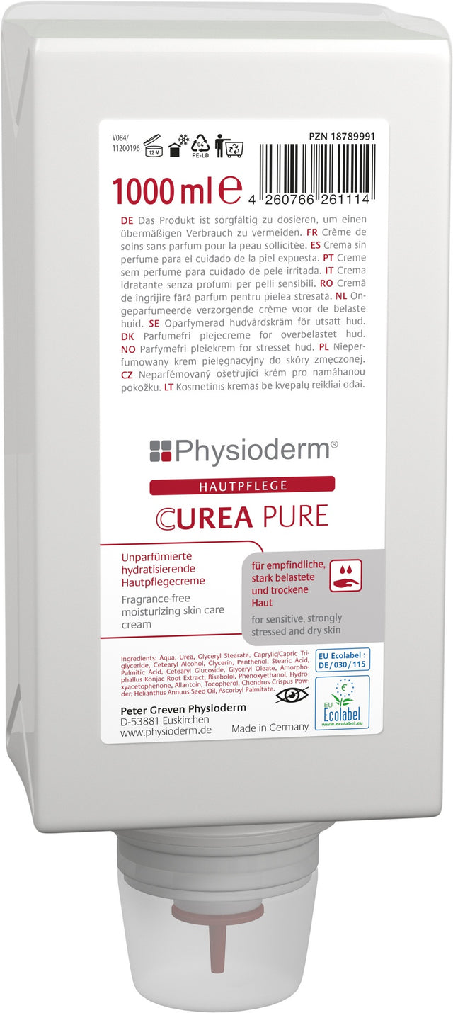 Hautpflegecreme PHYSIODERM CUREA PURE 1l O/W-Emulsion Varioflasche von GREVEN