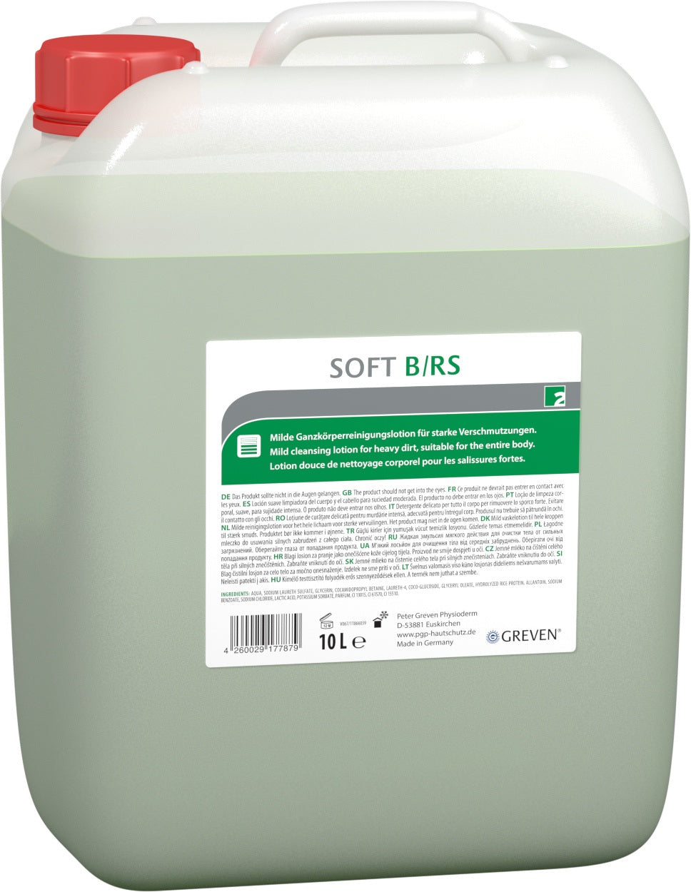GREVEN SOFT B/RS Hautreinigungslotion 250 ml – für mittlere bis starke Verschmutzungen