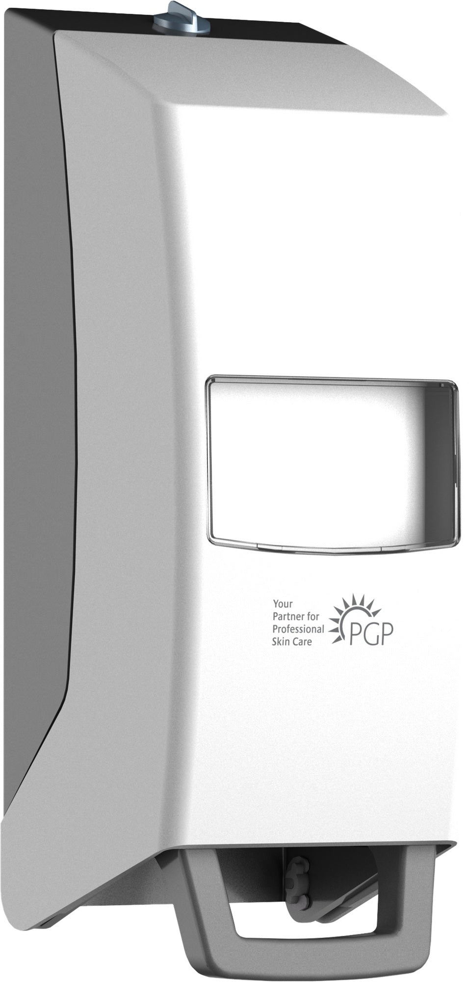GREVEN VARIOMAT ECO Seifenspender 1+2 l – weißer Kunststoffspender mit Sichtfenster