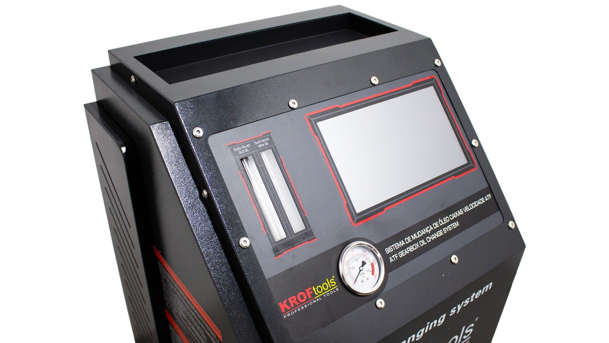 KROFtools Vollautomatisches ATF Automatikgetriebeöl Spülgerät mit Touchscreen - Getriebespülgerät ATF-Ölservicegerät für Automatikgetriebe - 9120