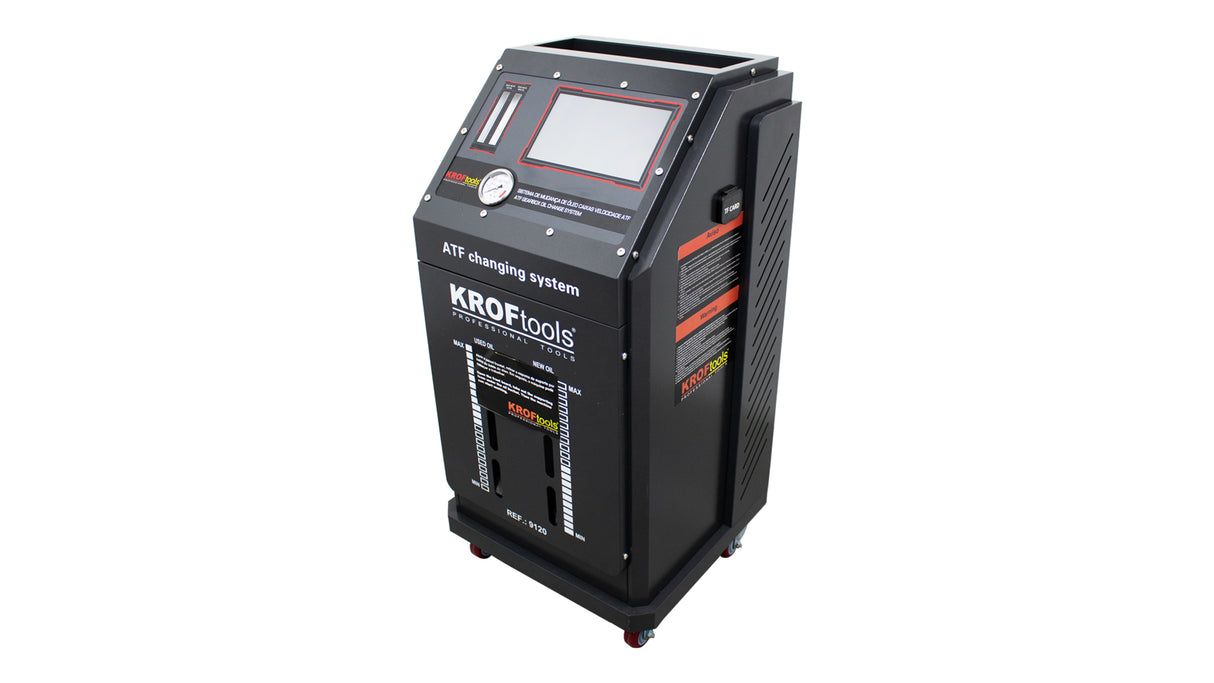 KROFtools Vollautomatisches ATF Automatikgetriebeöl Spülgerät mit Touchscreen - Getriebespülgerät ATF-Ölservicegerät für Automatikgetriebe - 9120