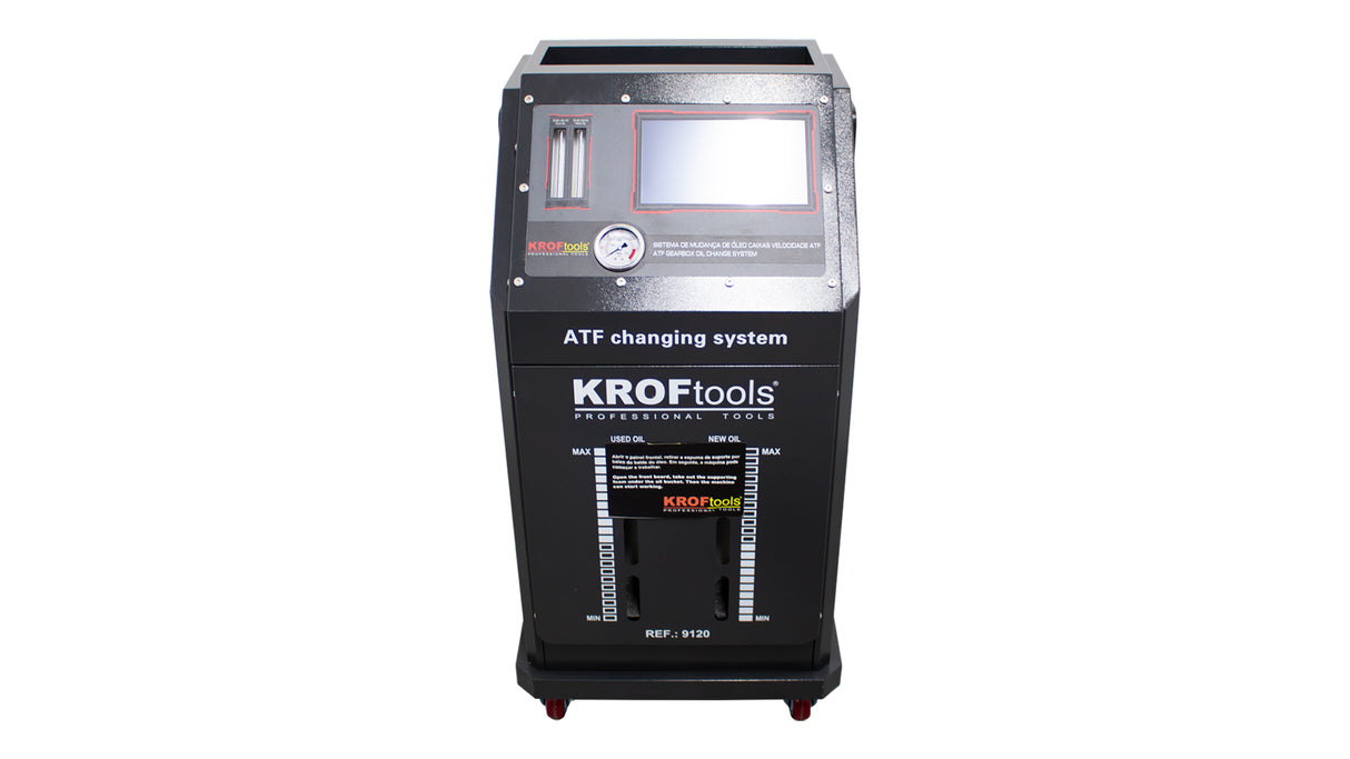 KROFtools Vollautomatisches ATF Automatikgetriebeöl Spülgerät mit Touchscreen - Getriebespülgerät ATF-Ölservicegerät für Automatikgetriebe - 9120