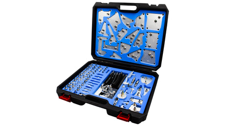 KROFtools Getriebespüladapter ATF Adapter- Kit -Set Adaptersatz, Spezialadapter für Automatikgetriebe Spülgerät 122-tlg - 9121