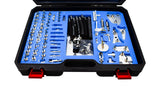 KROFtools Getriebespüladapter ATF Adapter- Kit -Set Adaptersatz, Spezialadapter für Automatikgetriebe Spülgerät 122-tlg - 9121