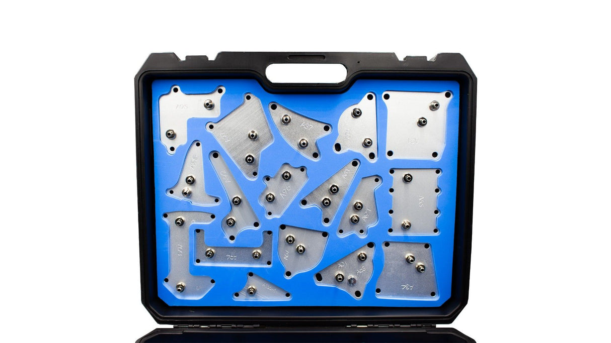 KROFtools Getriebespüladapter ATF Adapter- Kit -Set Adaptersatz, Spezialadapter für Automatikgetriebe Spülgerät 122-tlg - 9121