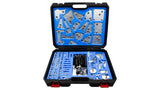KROFtools Getriebespüladapter ATF Adapter- Kit -Set Adaptersatz, Spezialadapter für Automatikgetriebe Spülgerät 122-tlg - 9121
