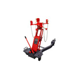 KROFtools 1000 kg Hydraulischer Getriebeheber mit verstellbarer Aufnahmeplatte für Getriebe & Motoren, 19–77 cm Hubhöhe, robust & mobil - 4926