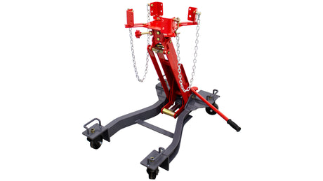 KROFtools 1000 kg Hydraulischer Getriebeheber mit verstellbarer Aufnahmeplatte für Getriebe & Motoren, 19–77 cm Hubhöhe, robust & mobil - 4926