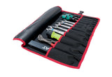 PARAT Werkzeugrolltasche 8 Fächer 410x330 mm Nylon schwarz/rot – Steckverschluss