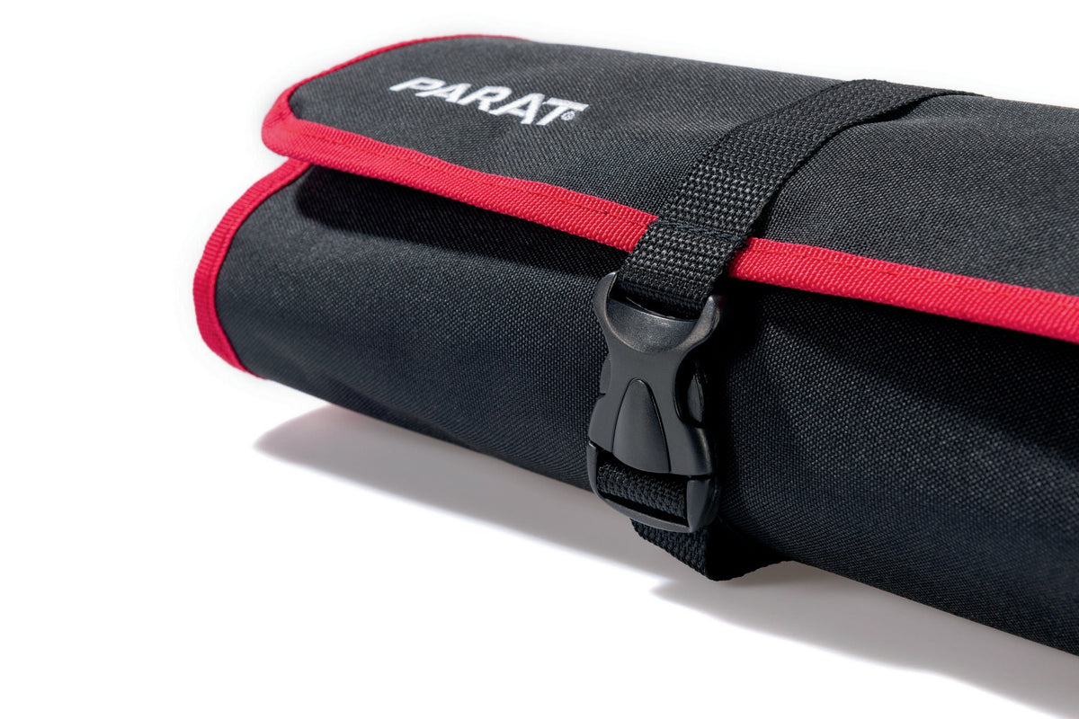 PARAT Werkzeugrolltasche 8 Fächer 410x330 mm Nylon schwarz/rot – Steckverschluss
