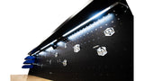 KROFtools Profi 215cm Werkbank mit Schubladen, LED und Rückwand, fahrbarer Werkstattwagen - 8630