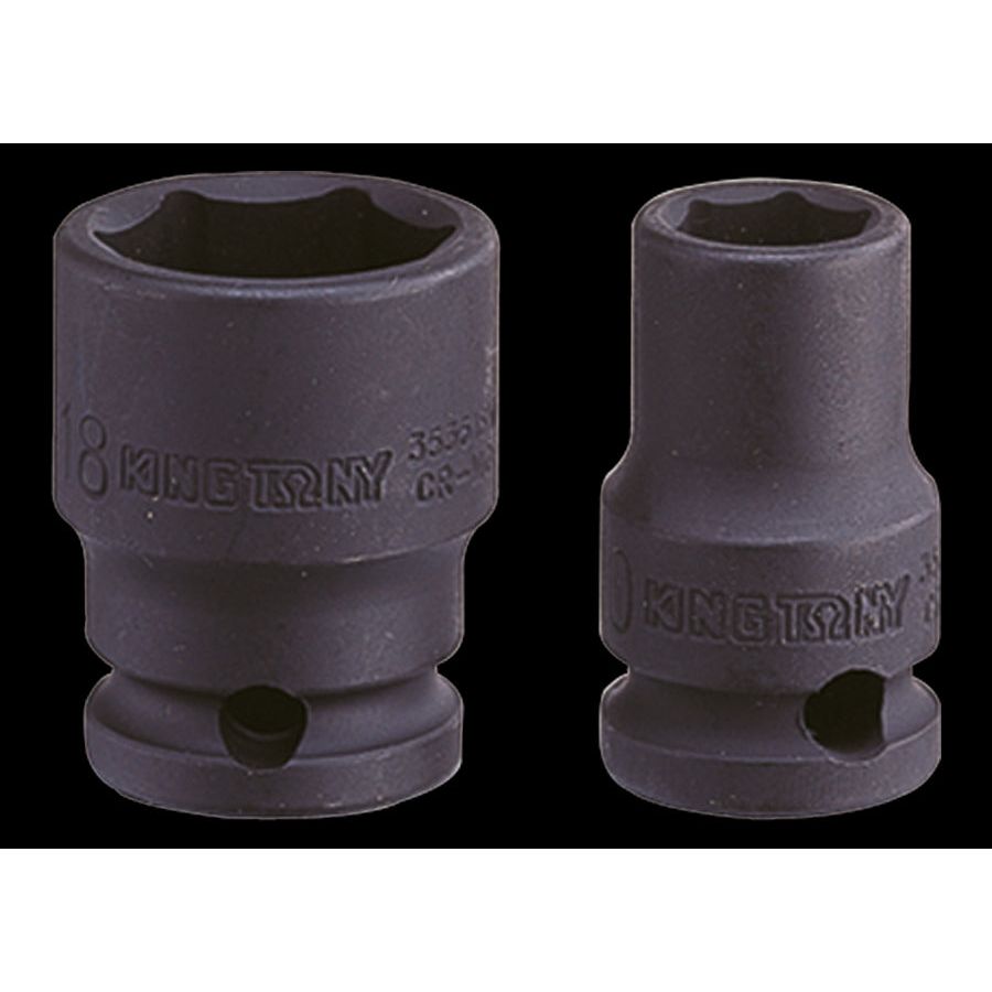 KING TONY Profi-Werkzeuge - 3/8" Kraft-Steckschlüssel, Zoll - 1/4" 353508S