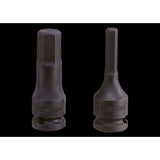 KING TONY Profi-Werkzeuge - 6-kant Kraft-Bit-Steckschlüsseleinsatz 3/8" (9,53mm) 9/64" Zoll 305545S