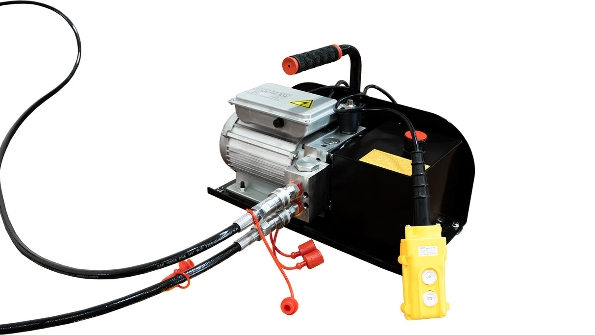 KROFtools Mobile Hebebühne 2500kg 90mm flach - KFZ Mobile Auto Hebebühne mit Fernbedienung - 9813 - ohne Hydrauliköl geliefert