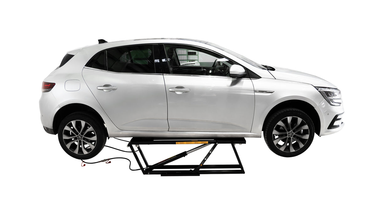 KROFtools Mobile Hebebühne 2500kg 90mm flach - KFZ Mobile Auto Hebebühne mit Fernbedienung - 9813 - ohne Hydrauliköl geliefert