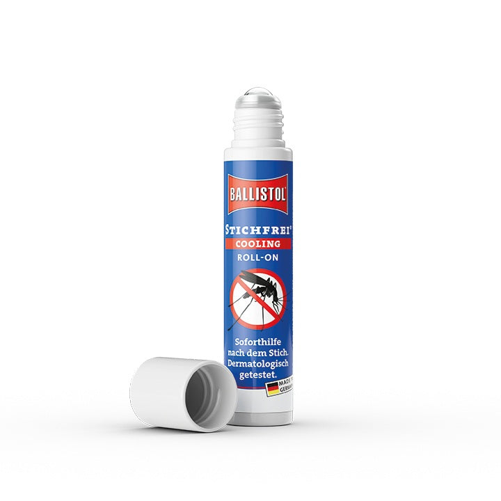 BALLISTOL Stichfrei Cooling Roll-on 10 ml – Insektenstich-Kühlgel mit Kamille, Spitzwegerich & Thymian