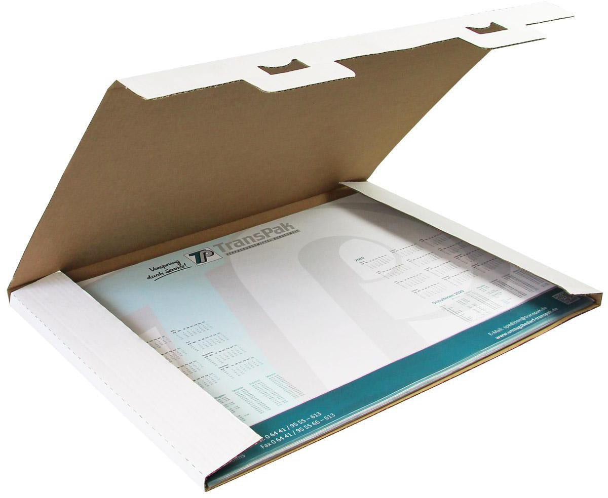 TRANSPAK Kalenderverpackung 1-wellig 500x420x12 mm B3 braun – 25 Stück