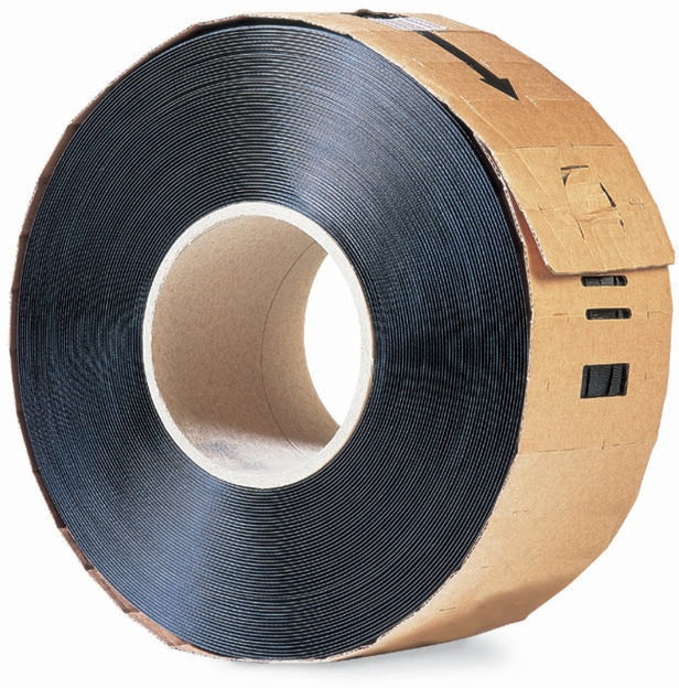 TRANSPAK PP Umreifungsband 12 mm x 0,55 mm, 2500 m, schwarz, Kern 280 mm – 2 Rollen