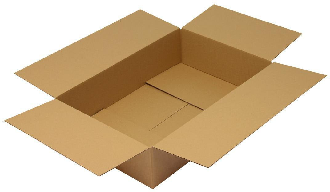 TRANSPAK Faltkarton 1-wellig 700x150x150mm braun – 20 Stück Postversand
