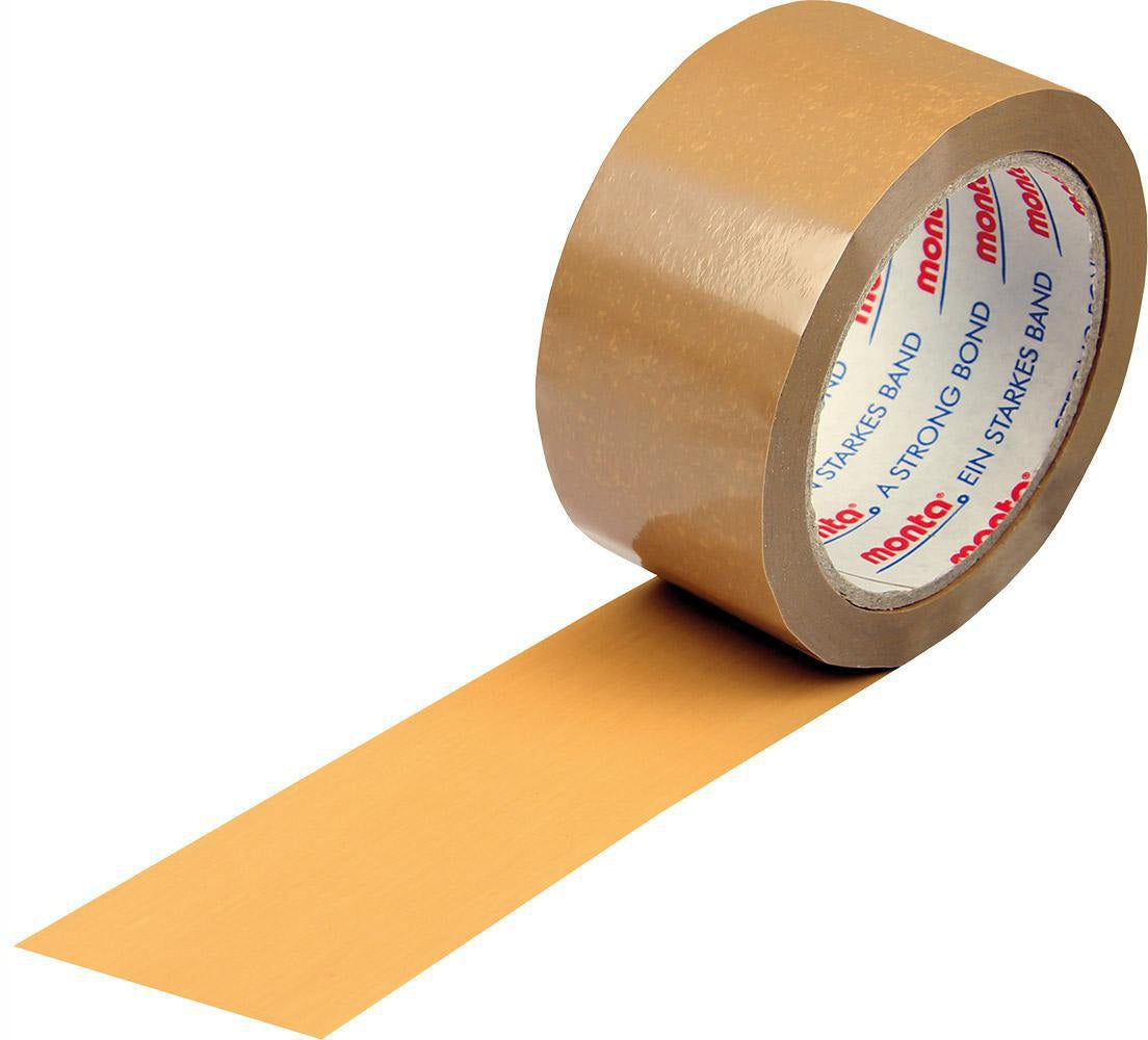 MONTA Klebeband 283 PVC 50mm x 66m weiß – leises Abrollen