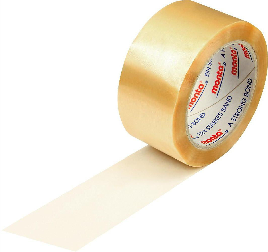 TRANSPAK Klebeband monta 201 50mm x 66m PVC braun leise – 36 Stück