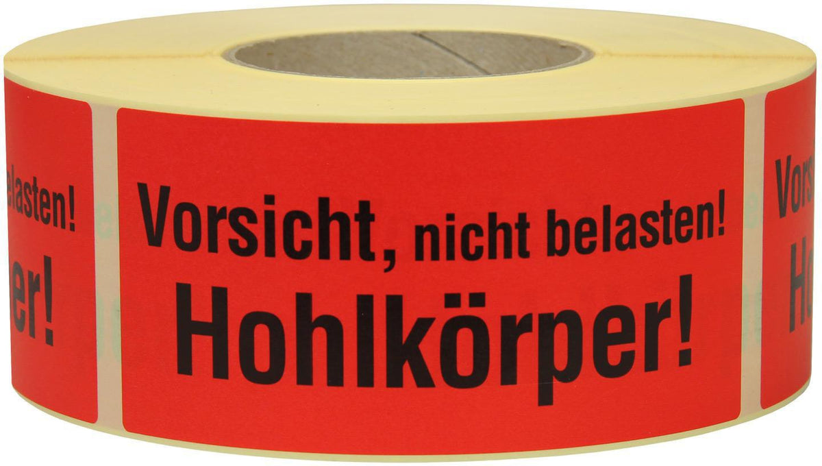 TRANSPAK Hinweisetikett Lieferschein innenliegend 145 x 70 mm rot 1000 Stück/Rolle