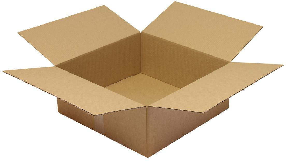 TRANSPAK Faltkarton 1-wellig 500x100x100 mm Qualität 1.20 B braun – 25 Stück