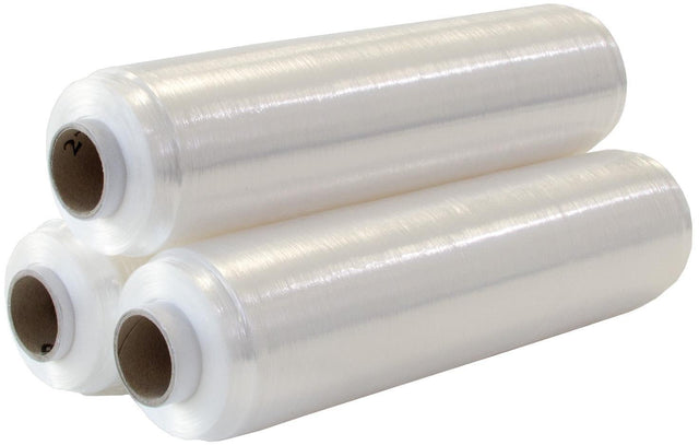 TRANSPAK Handstretchfolie 500mm x 500m, 12µm, transparent – 6 Rollen