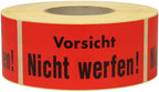 rot vorsicht nicht werfen / rot / rot vorsicht nicht werfen