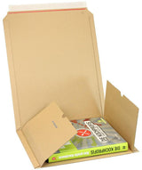TRANSPAK Medienverpackung Multiwell B5 braun 270x185x20-60 mm mit Selbstklebeverschluss – 25 Stück