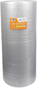TRANSPAK Luftpolsterfolie 1000 mm x 100 m, 2-lagig, grau, recycelbar