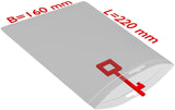TRANSPAK Druckverschlussbeutel mit Eurolochung 100x150mm, 50µm PE transparent