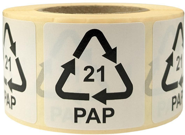 TRANSPAK Umweltetiketten für Italien 35x35mm, selbstklebend, 500 St./Rolle, 2er-Pack