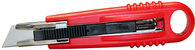 TRANSPAK Cuttermesser Safety Cutter Standard 145x25x35mm rot mit 2 Ersatzklingen
