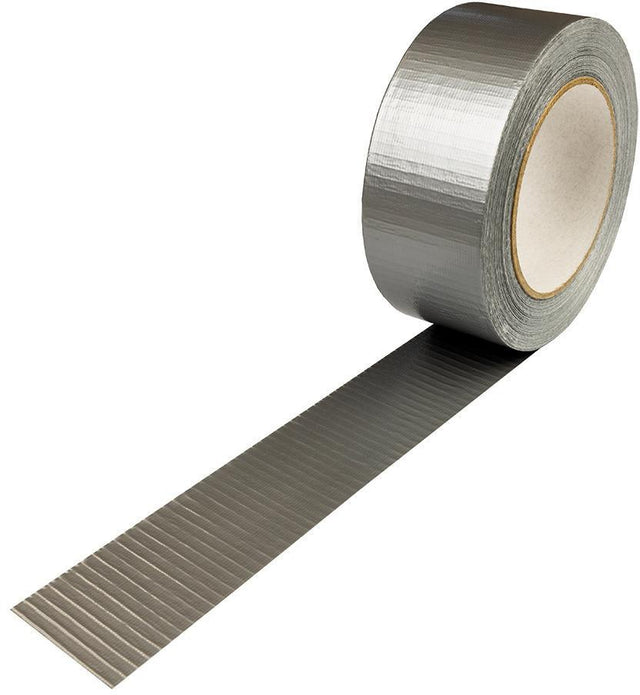 TRANSPAK Gewebeband 48mm x 50m PE-beschichtet silberfarben – Reißfest & Wasserabweisend