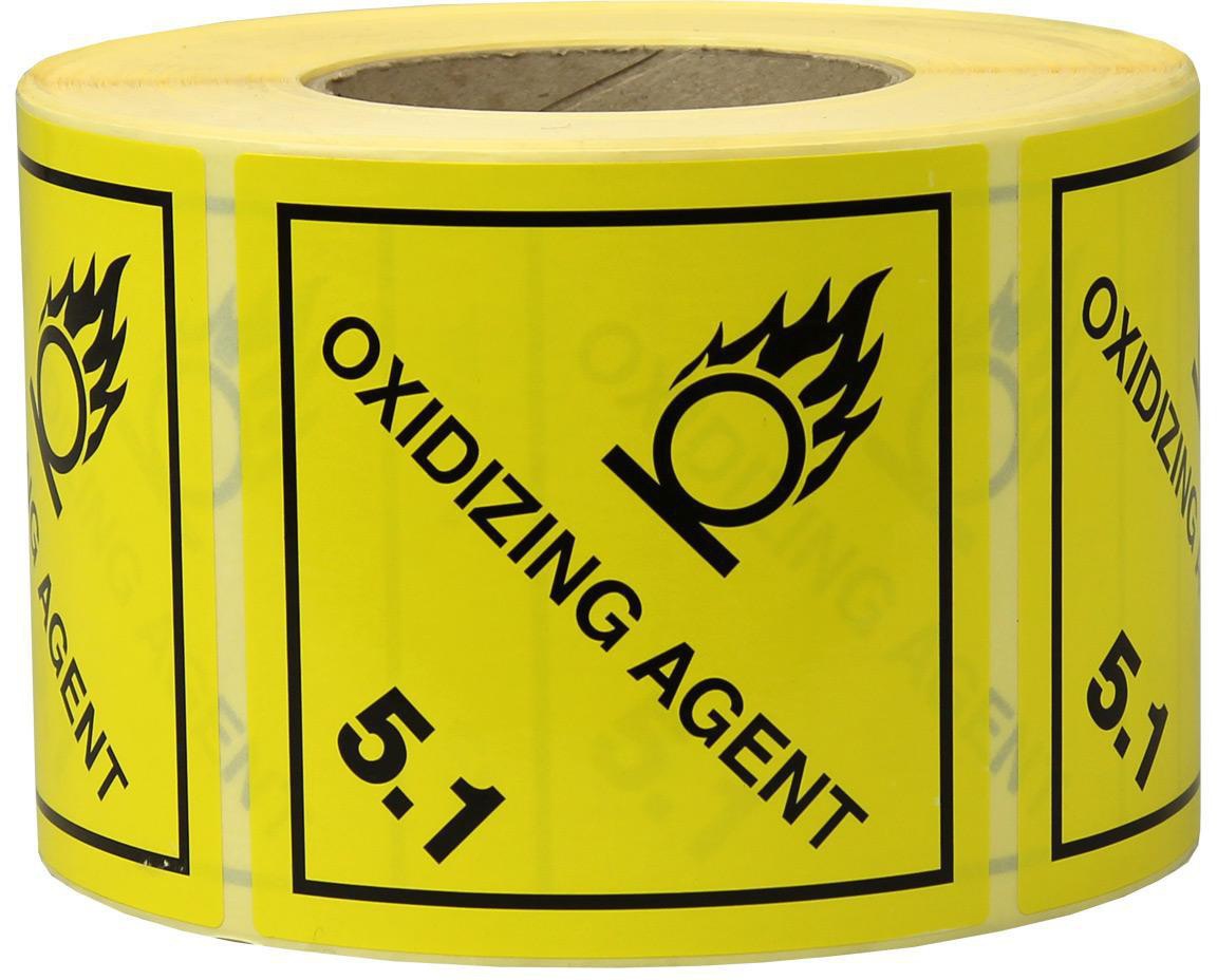 TRANSPAK Gefahrgut-Etiketten 100x100 mm Flammable Gas Kl. 2, 1.000 Stück