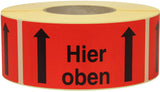 TRANSPAK Hinweisetikett Lieferschein innenliegend 145 x 70 mm rot 1000 Stück/Rolle
