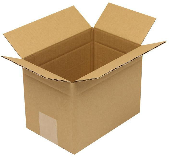 TRANSPAK Faltkarton 1-wellig Höhenrillung 200x130x150 mm braun – 50 Stück