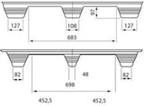 TRANSPAK Pressholzpalette 1000x1200mm – 900kg Tragkraft, IPPC-Standard, 5er-Pack
