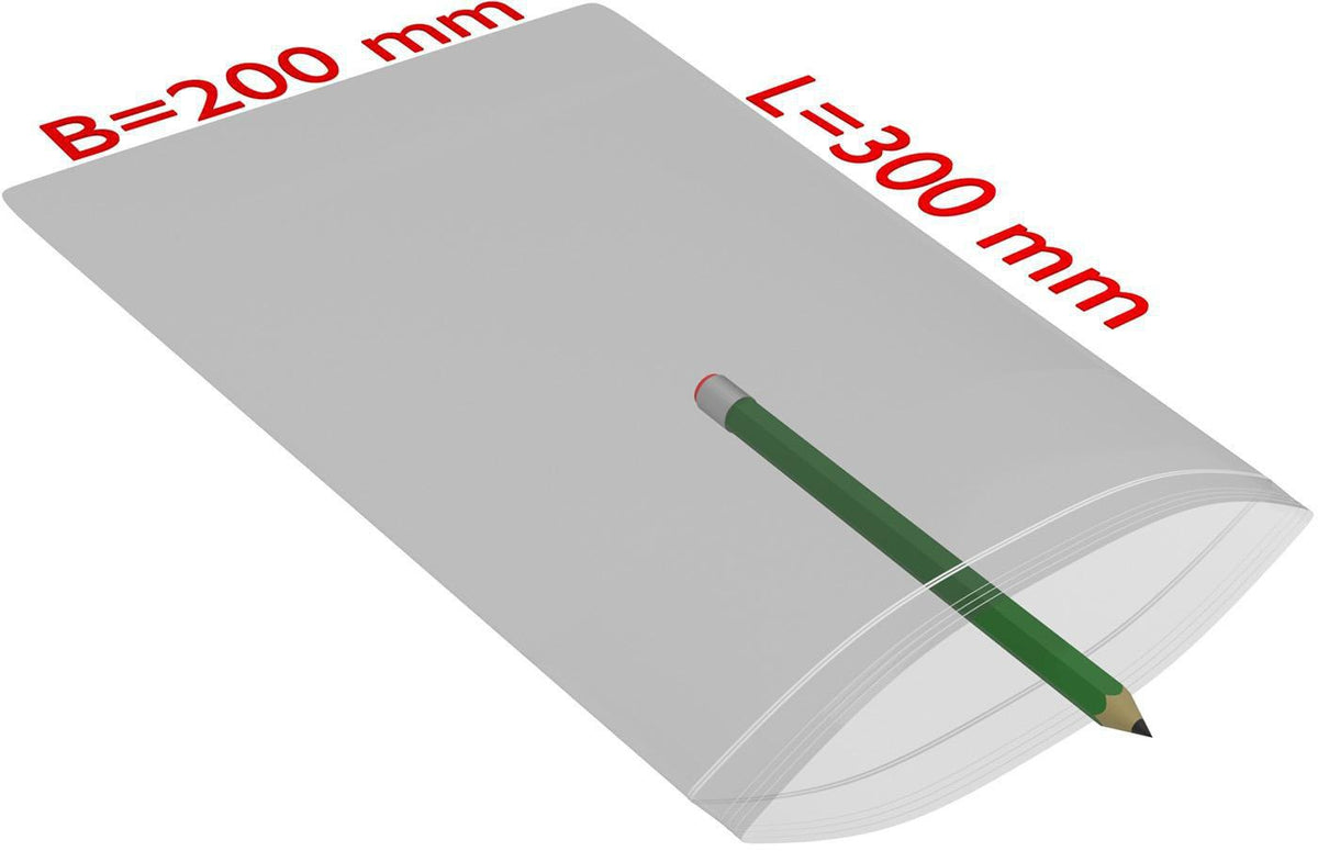 TRANSPAK Druckverschlussbeutel 100x100mm, 50µ PE transparent