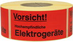 rot vorsicht empfindliche elektrogeraete / rot / rot vorsicht empfindliche elektrogeraete
