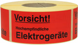 TRANSPAK Hinweisetikett Lieferschein innenliegend 145 x 70 mm rot 1000 Stück/Rolle