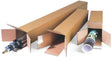 TRANSPAK Karton 1-wellig Quattropack mit SK-Verschluss 108x108x431 mm A2 braun – 25 Stück