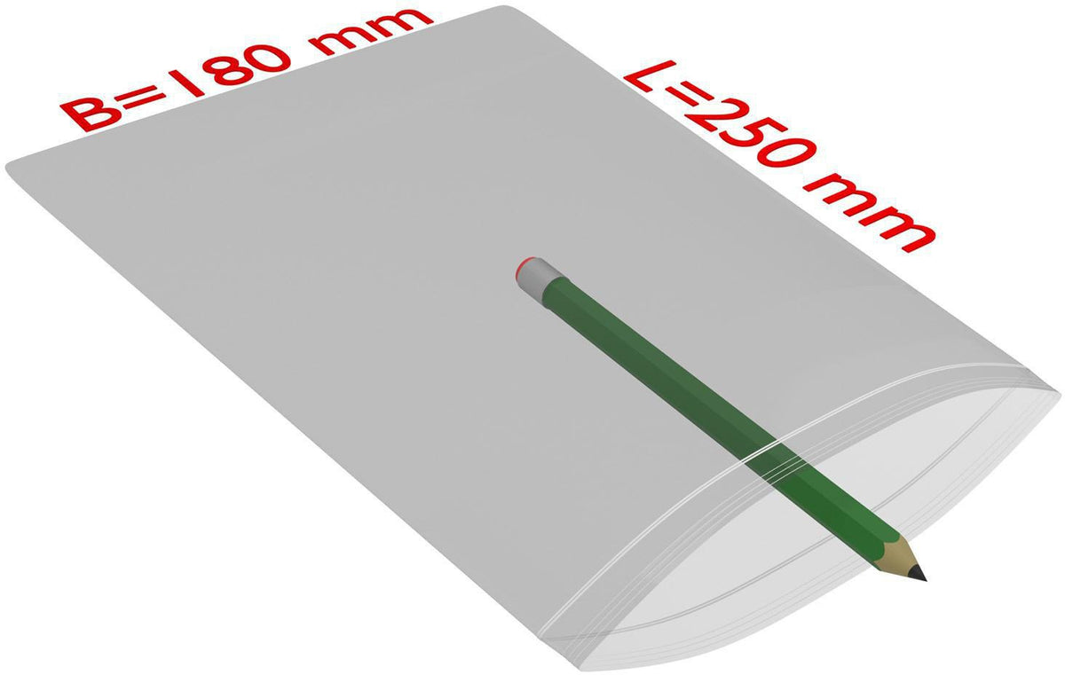 TRANSPAK Druckverschlussbeutel 100x100mm, 50µ PE transparent